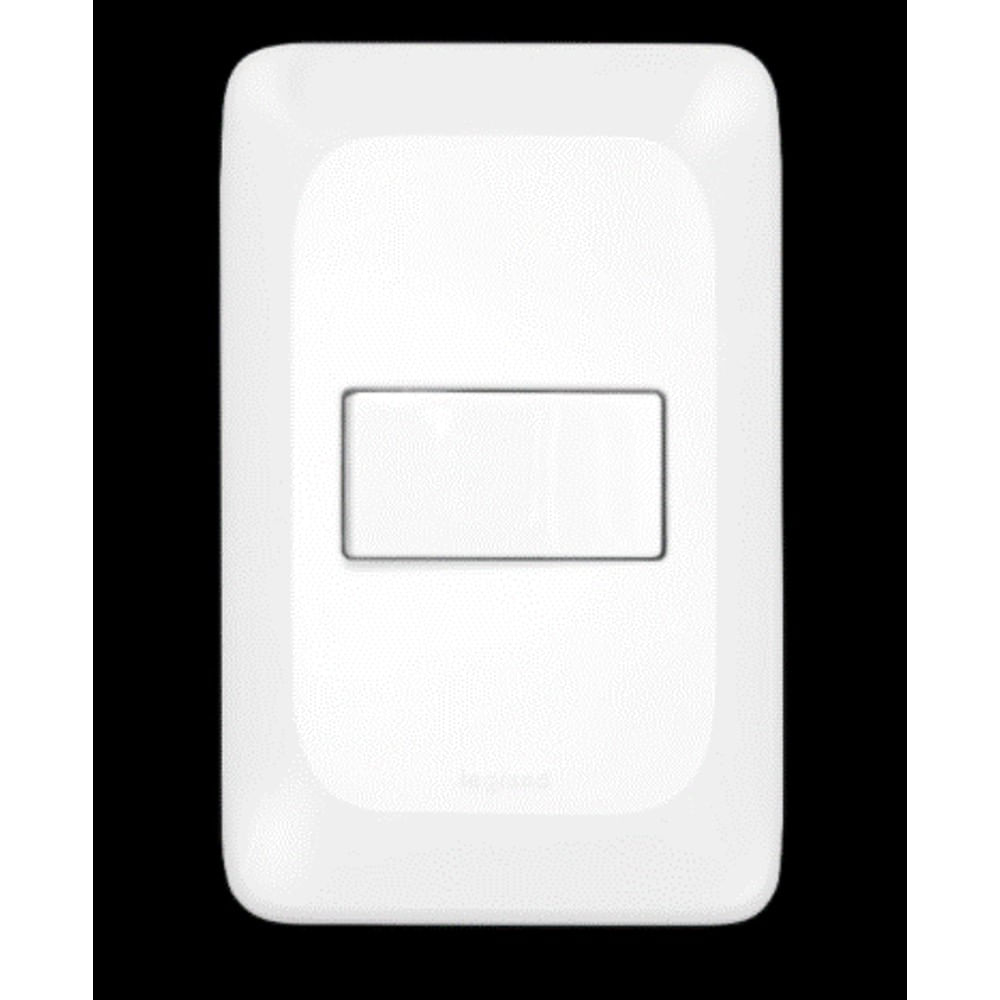 Conjunto De Interruptor Paralelo 10A/250V 4x2 Branco Brilhante Lgx10320 Pial Pop Legrand