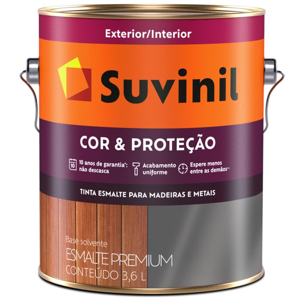 Tinta Esmalte Madeiras e Metais Tabaco Brilhante 3,6l Cor & Proteção Suvinil
