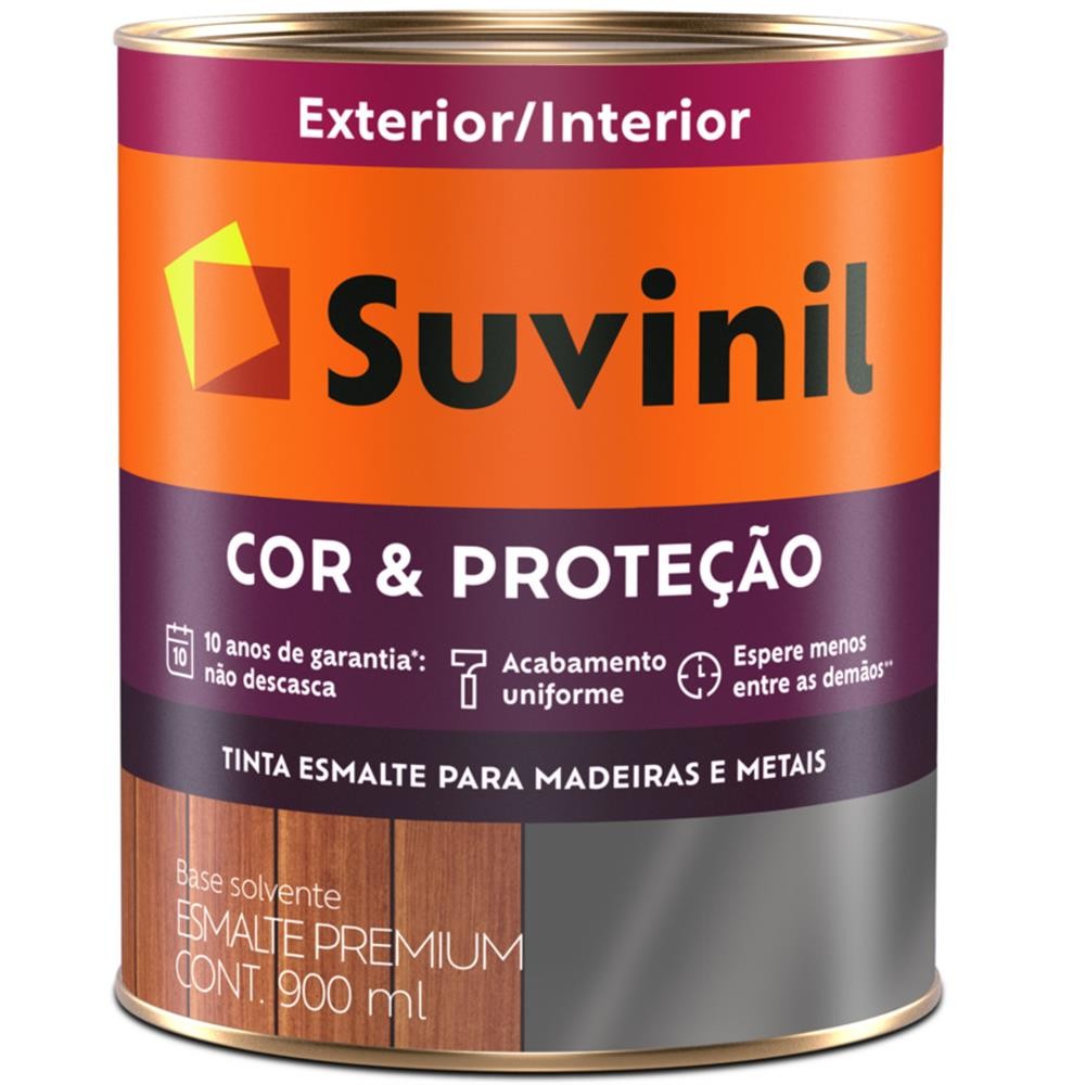 Tinta Esmalte Madeiras e Metais Colorado Brilhante 900ml Cor & Proteção Suvinil