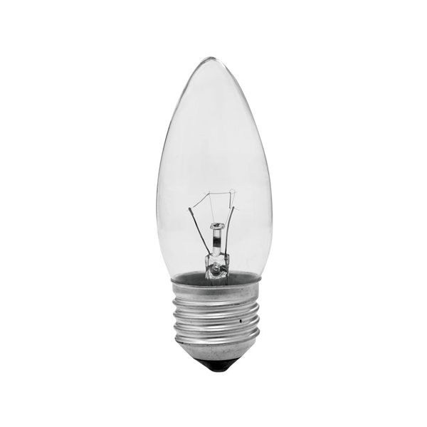 Lâmpada Incandescente Vela Lisa Clara 40W 127V E27 Taschibra