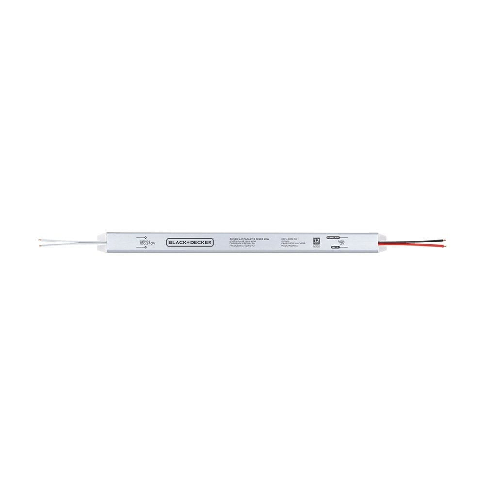 Driver Slim 12V 40W 3A Bivolt Black Decker
