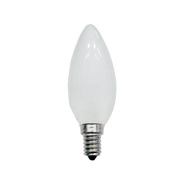 Lâmpada Incandescente Vela Lisa Leitosa 40W 127V E14 Taschibra