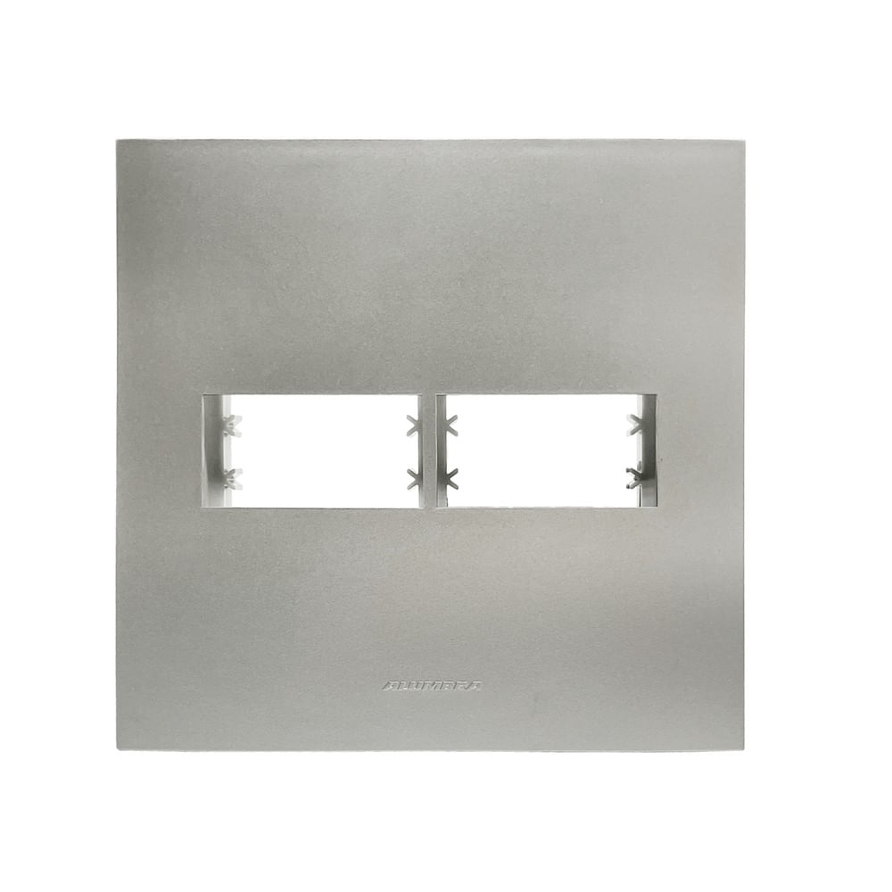 Placa 4X4 Com Suporte Para 2 Módulos Titanium Inova Pro Class Alumbra