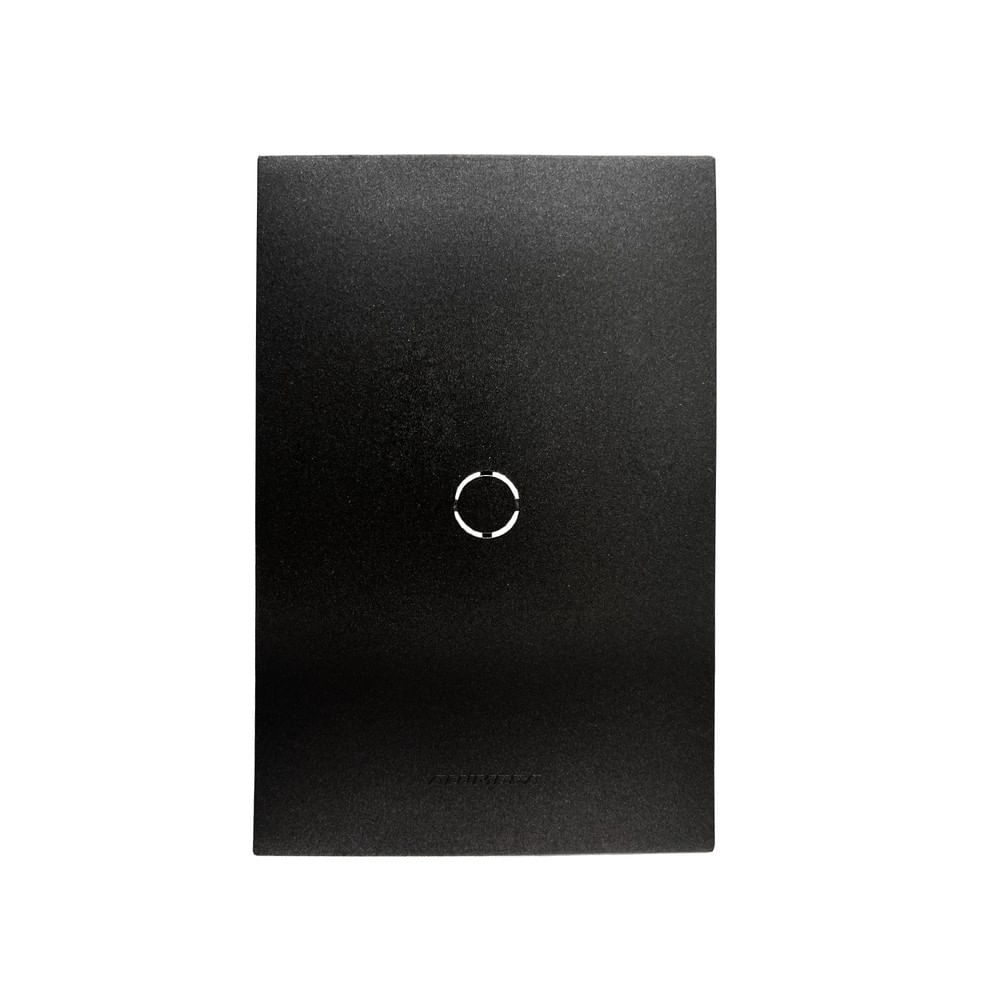 Placa Com Suporte Para Cega E Saída De Fio Inova Pró Class 4x2 Grafite Alumbra
