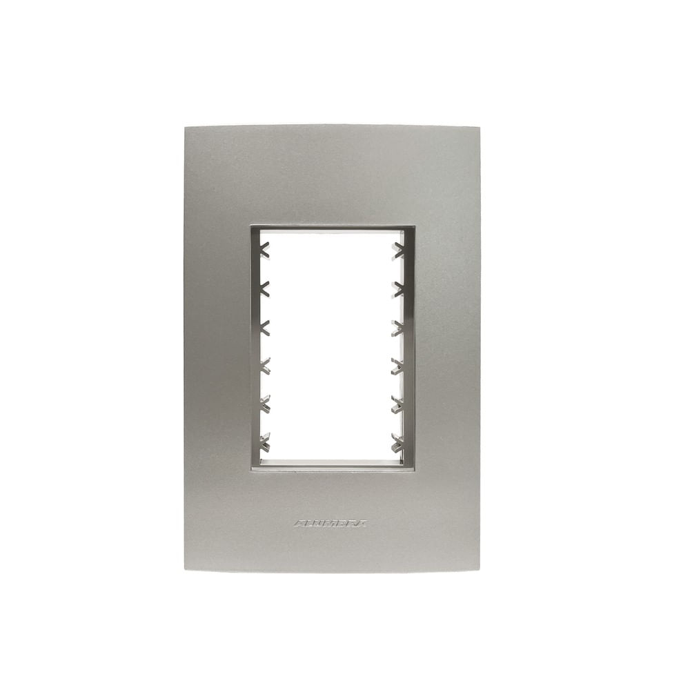 Placa 4X2 Com Suporte Para 3 Módulos Titanium Inova Pro Class Alumbra