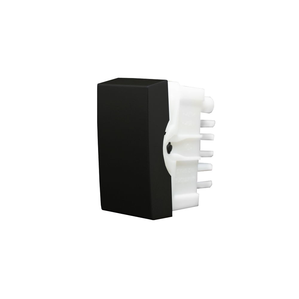 Interruptor Bipolar Simples 10A 250 Ip Class Preto Ebano Fosco Alumbra