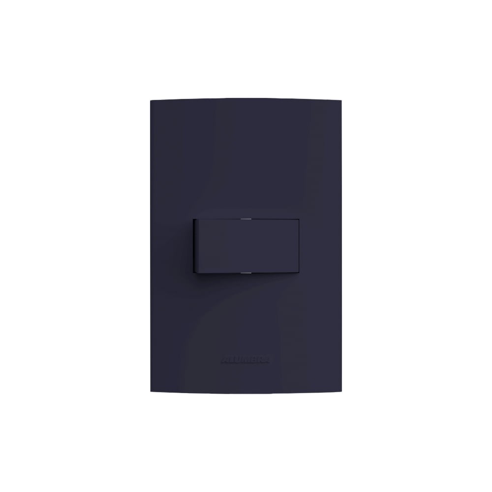 Interruptor Simples com Placa 4X2 Ip Class Preto Ebano Fosco Alumbra