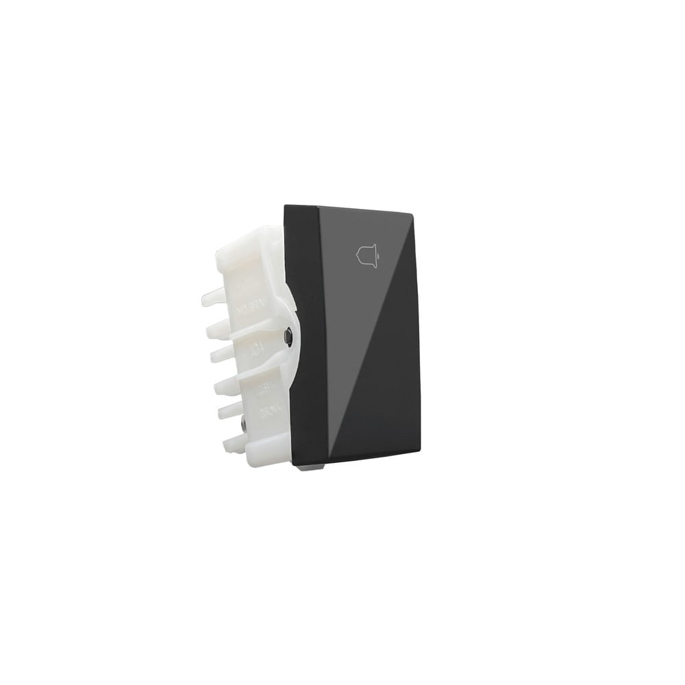 Módulo Interruptor Pulsador Campainha Linha Inova Pro Black Piano Alumbra