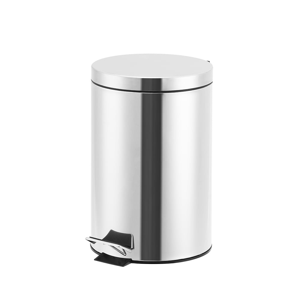 Lixeira Inox Com Pedal 20L Redonda Coisas E Coisinhas