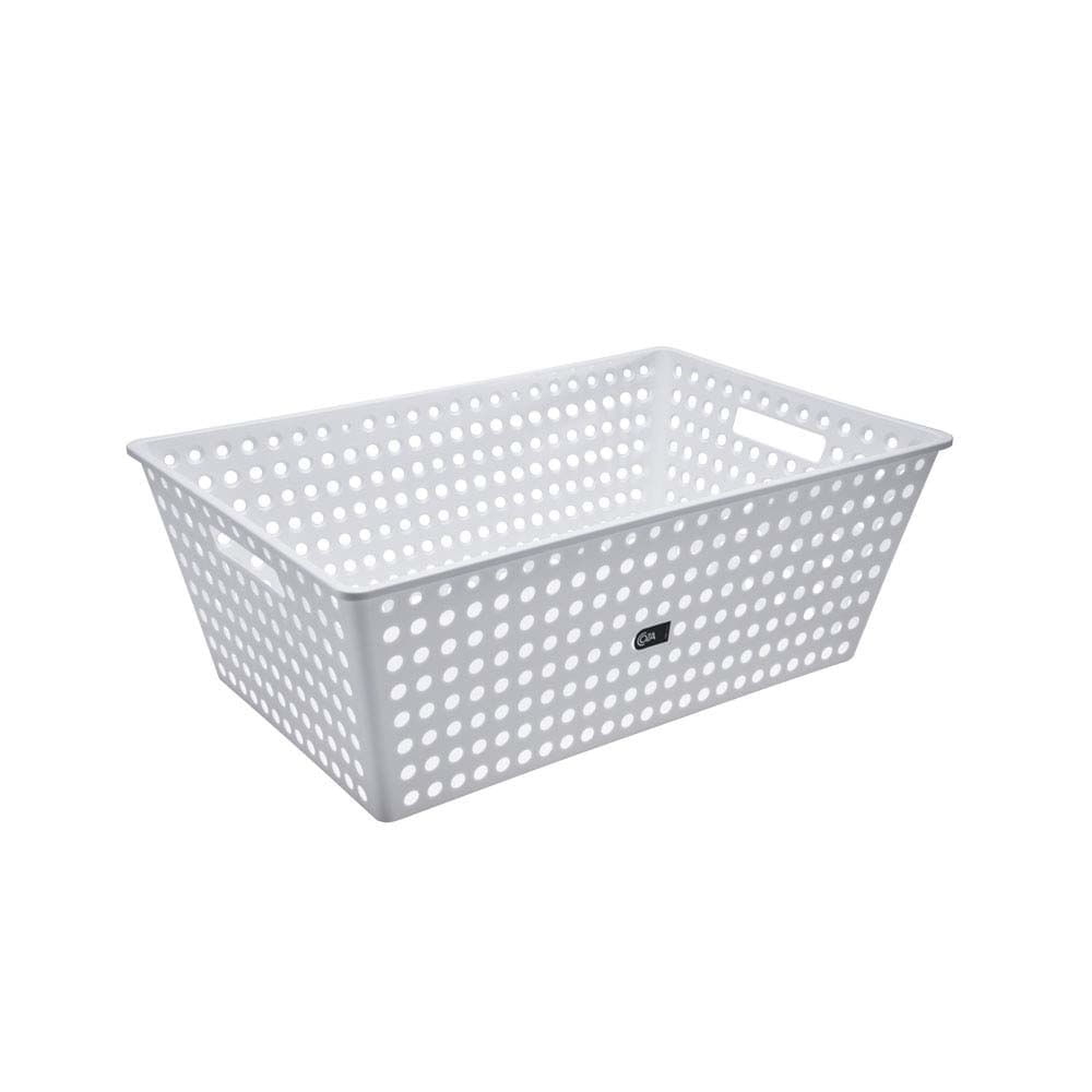 Cesto Multiuso 59,5x38,8x22,3cm branco Coza