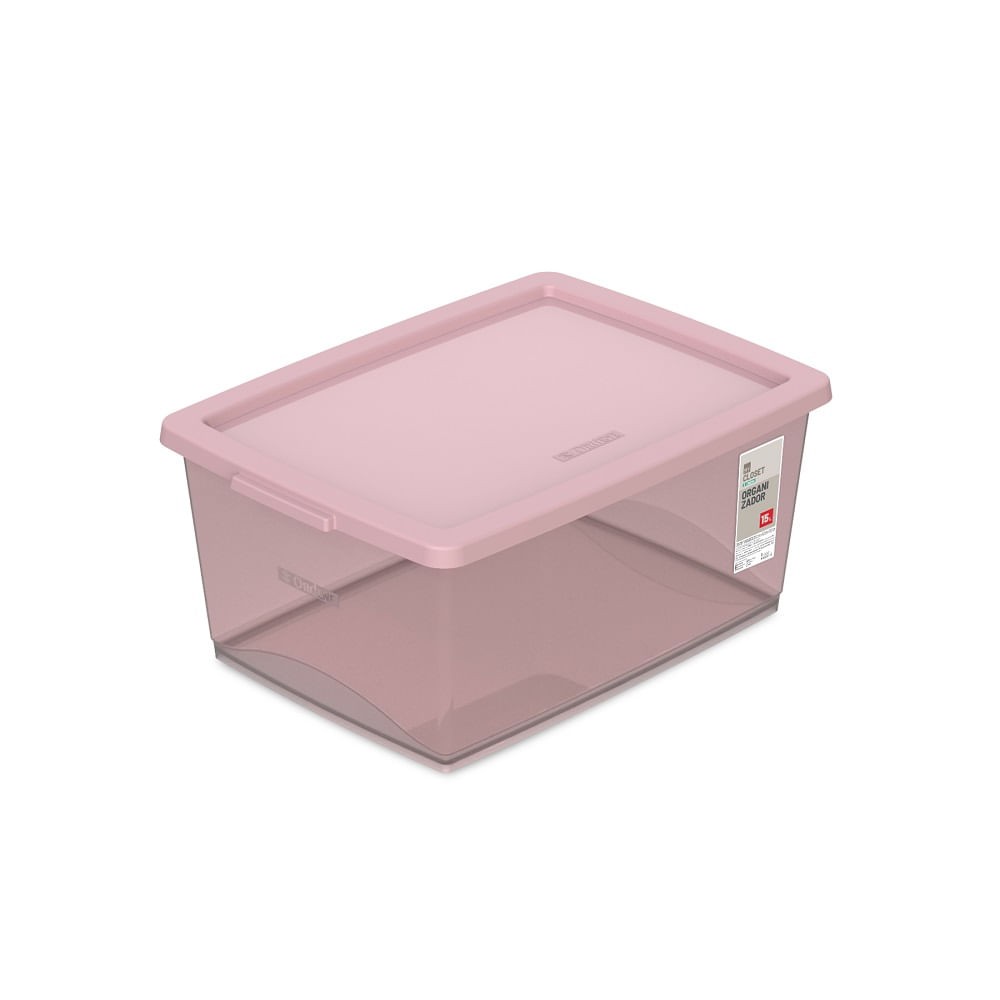 Organizador Com Trava 15 Litros Bel Rose Ordene