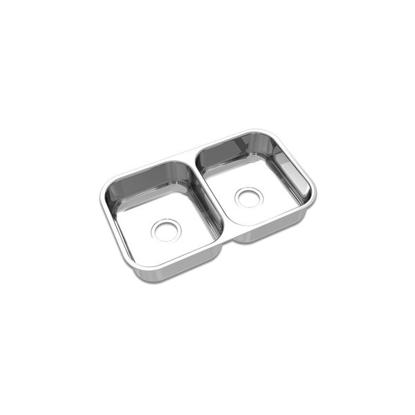 Cuba Dupla CD-34 Escovada Em Aço Inox 304 70x40x17cm Mekal