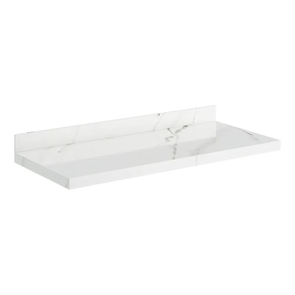 Prateleira Porcelanato Veneza 100Cm Branca Darabas