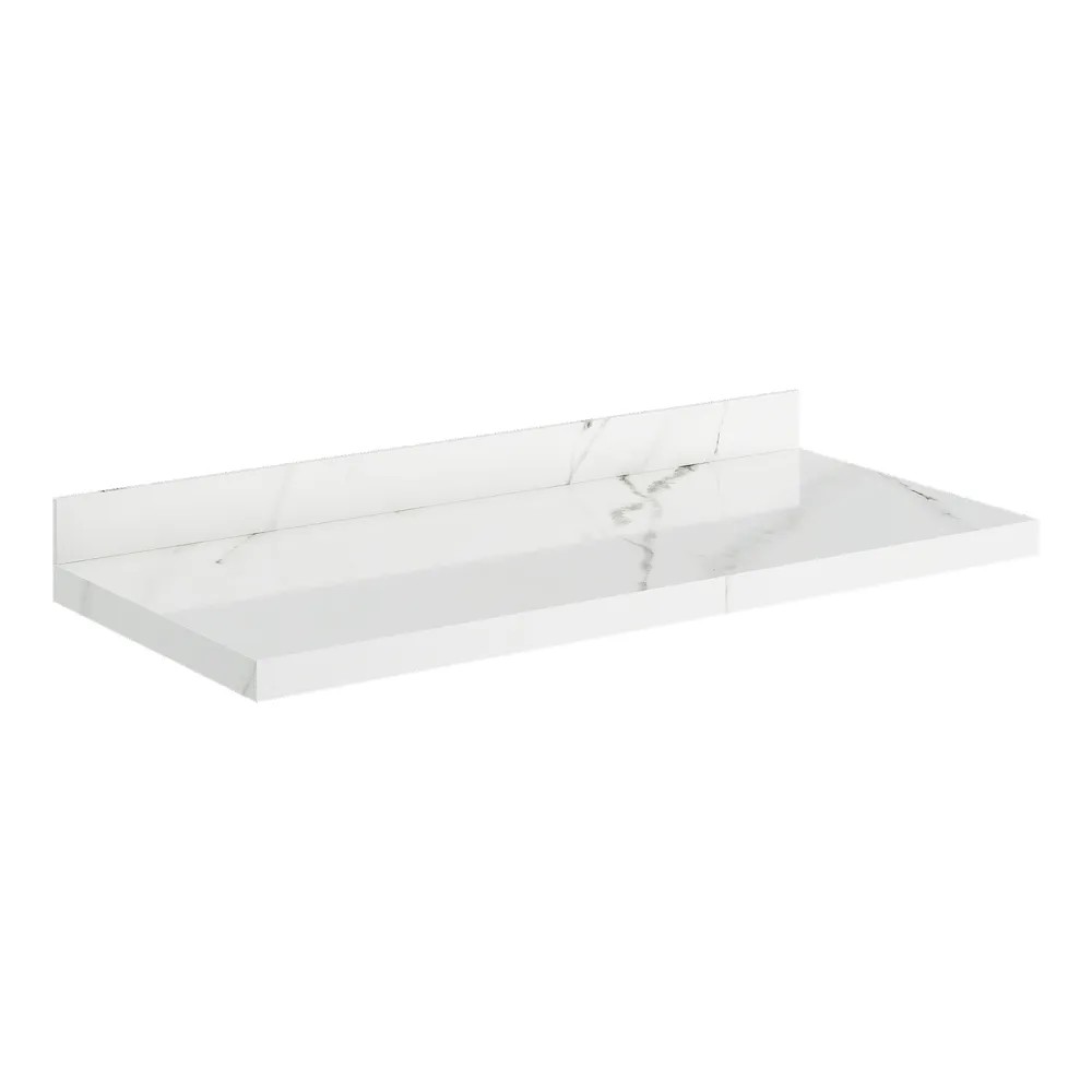 Prateleira Porcelanato Veneza 100Cm Branca Darabas