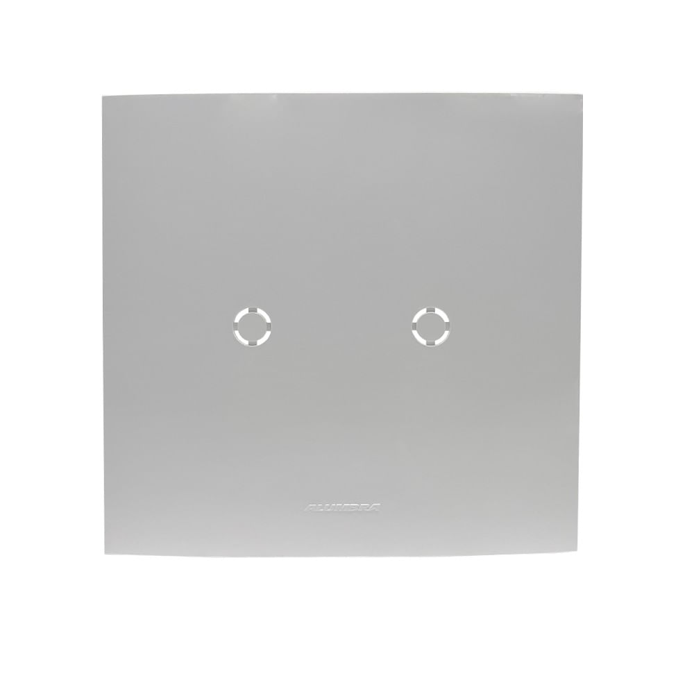 Placa Cega Saída De Fio Com Suporte Linha Inova Pro 4x4 Branco Alumbra
