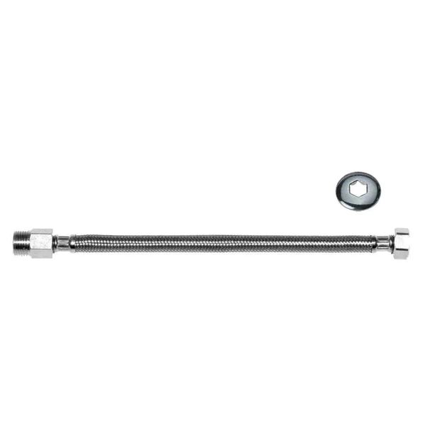 Mangueira Flexível de inox trançado 60cm cromado Wog