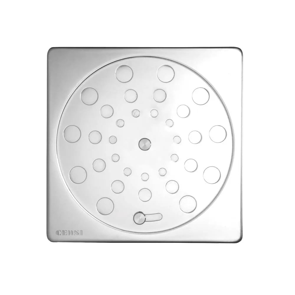 Ralo Grelha Quadrada De Aço Inoxidável Com Fecho 100Mm Censi
