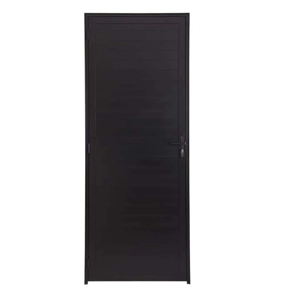 Porta Lambril Fechadura Direita 210x90 Preto Fortsul Esquadrisul