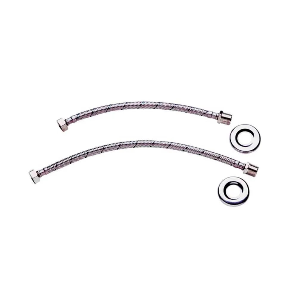 Ligação Flexível Malha de Aço 40 cm Cromado Deca