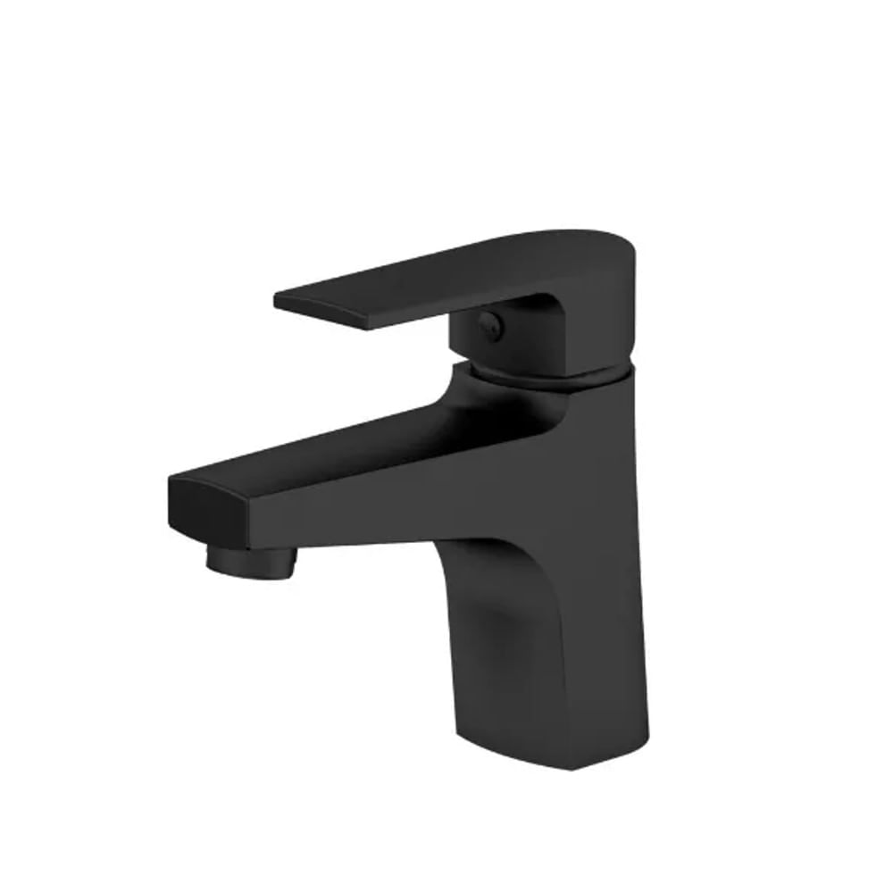 Torneira com Misturador Bold Monocomando para Lavatório de Bica Baixa Preto Fosco Fani