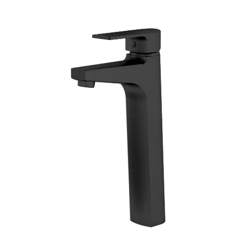 Torneira com Misturador Bold Monocomando para Lavatório de Bica Alta Preto Fosco Fani