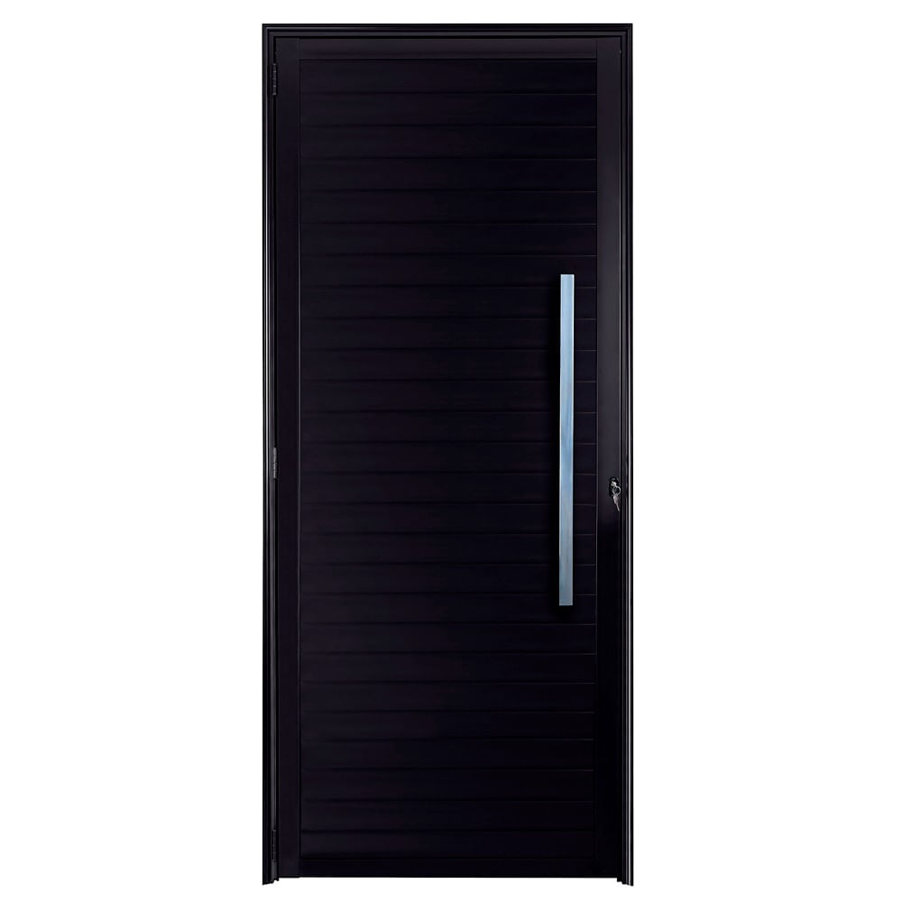 Porta Lambril Puxador Direita 210x90 Preto Fortsul Esquadrisul