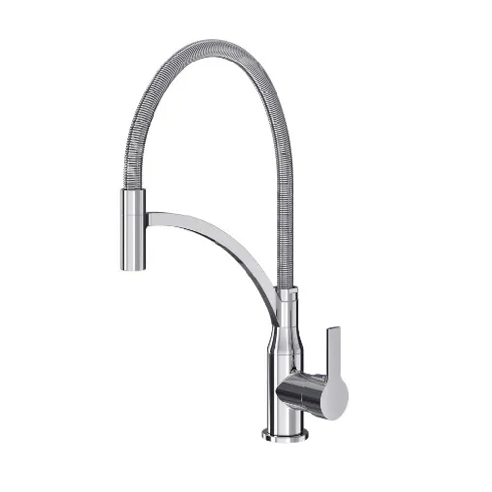 Torneira com Misturador para Cozinha Gourmet Monocomando de Mesa Cromada Fani