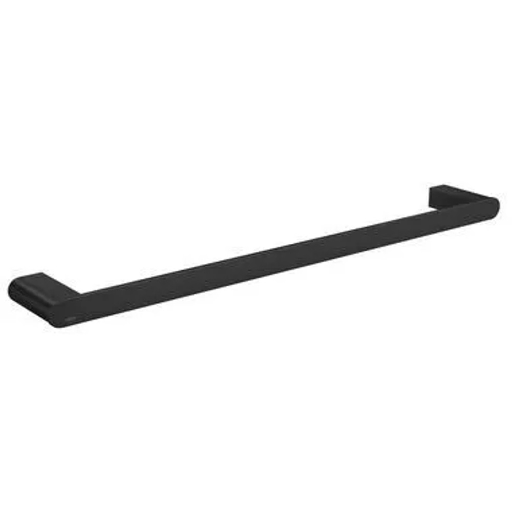 Porta Toalha 60Cm Versa Black Matte Deca