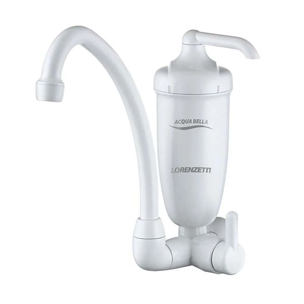 Purificador De Água Com Torneira Acqua Bella Pare Branco Não Elétrico Lorenzetti