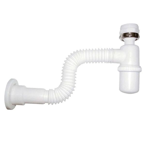 Sifão Esteves Universal com Saída Extensível Branco