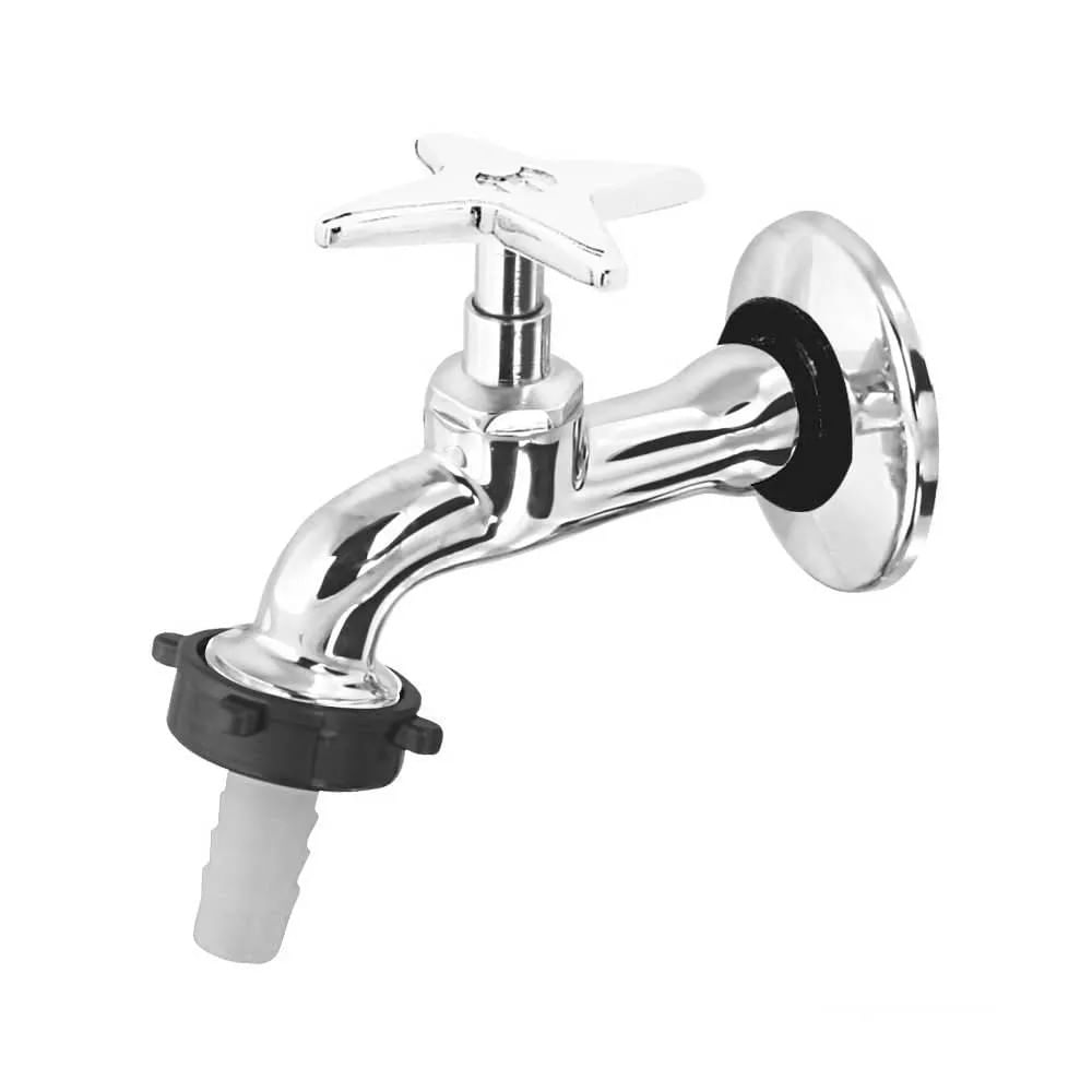 Torneira de jardim parede 1153 C23 VTJ023 cromada Esteves