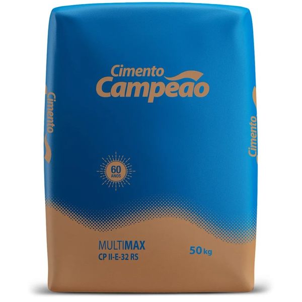 Cimento Cinza CPII-E 50KG Campeão Nacional