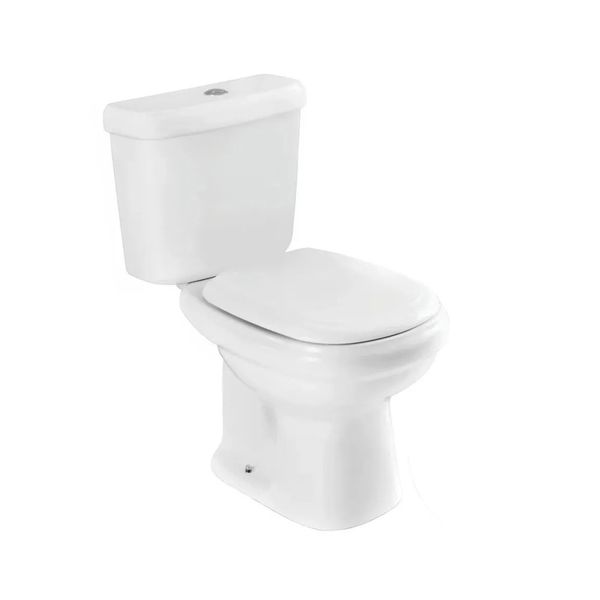 Vaso Sanitário com Caixa Acoplada e Acessórios de Instalação e Assento Pp Soft Close Branco Sabatini Icasa