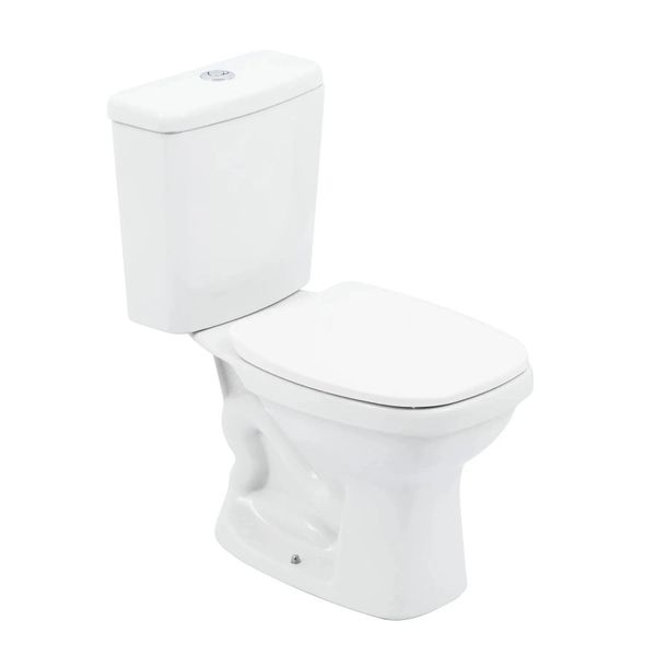 Vaso Sanitário com Caixa Acoplada 3/6l e Assento Like Branco Celite
