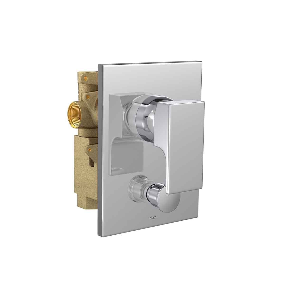 Misturador Monocomando 4 Vias de Chuveiro com Desviador para Banheira Unic Cromado Dexco