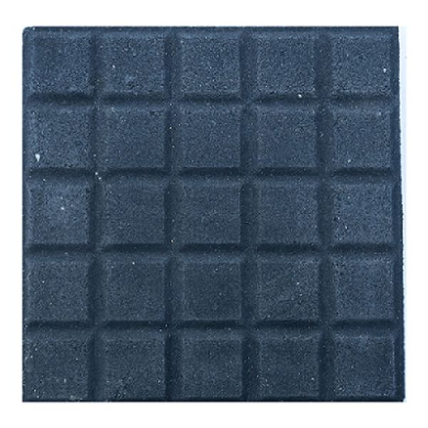 Piso Ladrilho Hidráulico 25 Quadros Preto 20x20cm e Caixa com 0,40 m² Borda Reta Cimartex