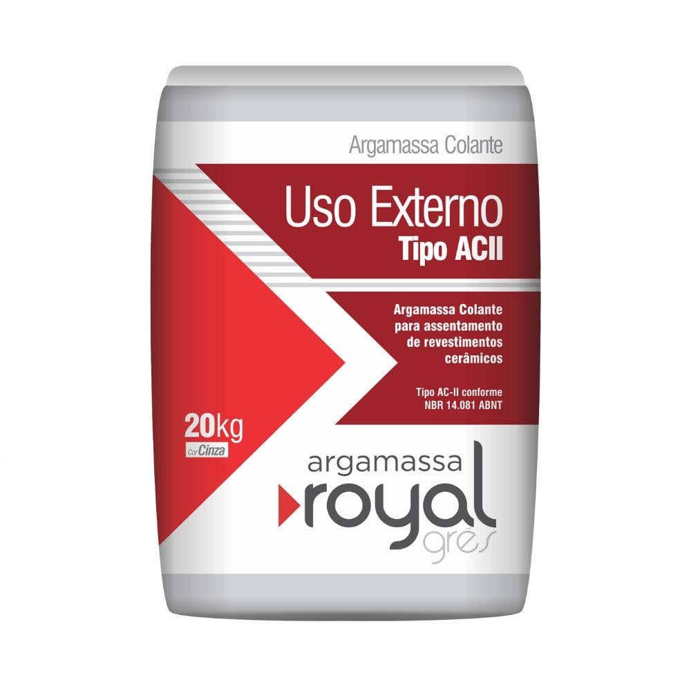 Argamassa ACII de uso Externo ACII 20kg Royal Gres