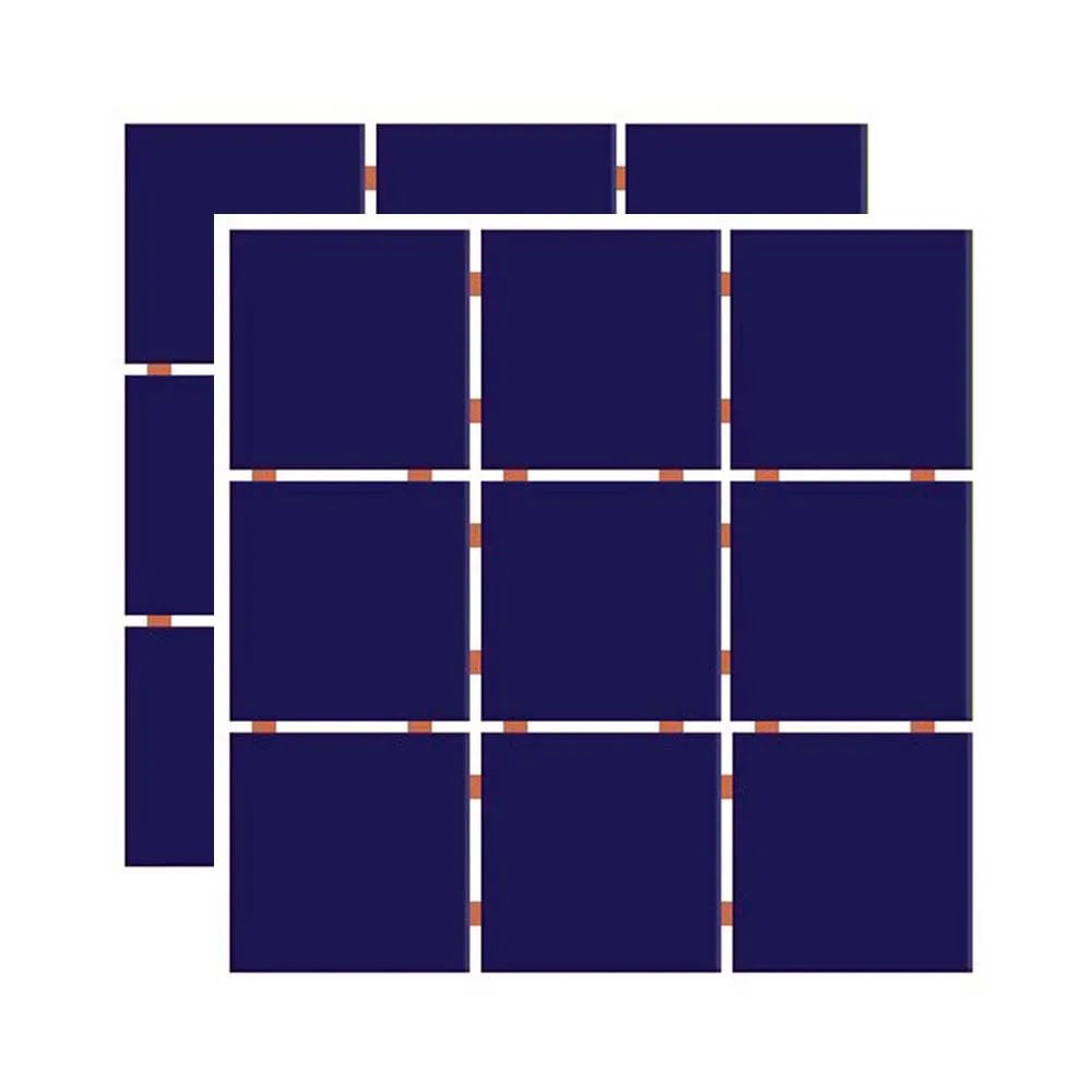 Revestimento Fachada E Piscina Azul Cobalto Brilho 10x10cm Caixa2,07 m² Bold Ceral