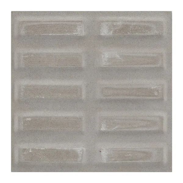 Piso Ladrilho Hidráulico Rampa Filete Cinza Borda Reta 20X20cm Caixa com 0,40 m² Cimartex