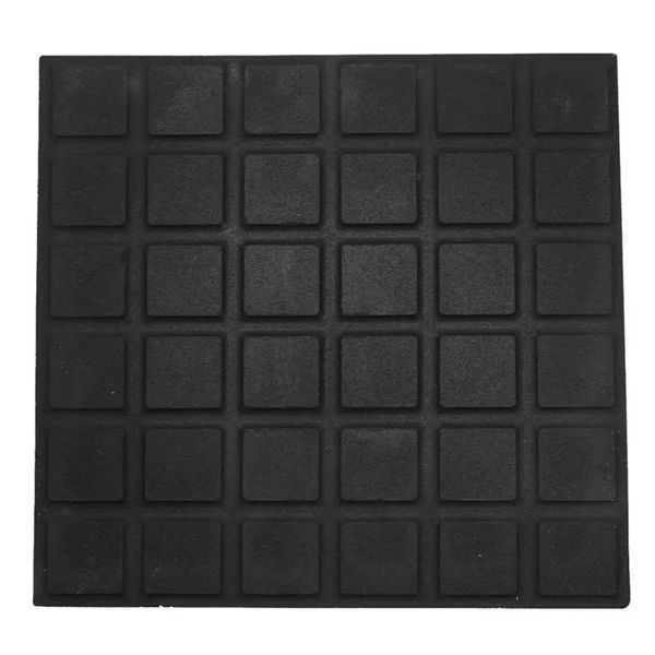 Piso Ladrilho Hidráulico 36 Quadros Preto 30,7X30,7cm Caixa com 0,47 m² Borda Reta Cimartex