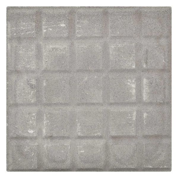 Piso Ladrilho Hidráulico 25 Quadros Cinza 20X20cm Caixa com 0,40m² Borda Reta Cimartex