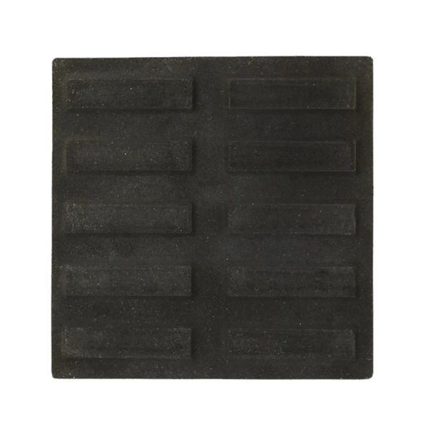 Piso Ladrilho Hidráulico Rampa Filete Preto 20X20cm Caixa com 0,40 m² Borda Reta Cimartex