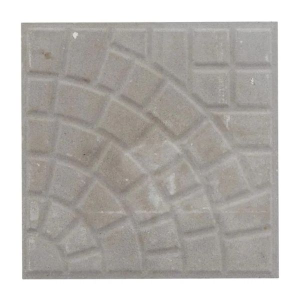 Piso Ladrilho Hidráulico Firenze Cinza 30,7X30,7cm Caixa com 0,47 m² Borda Reta Cimartex