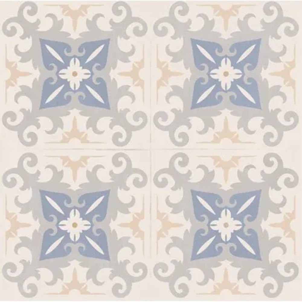 Porcelanato Retificado Acetinado 61,80X61,80 Habitare Blue Dp61110 Caixa 2,67m² Embramaco