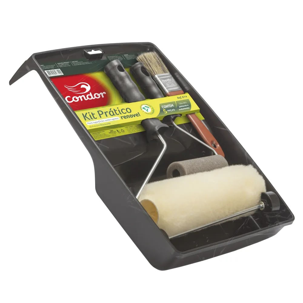 Kit de Pintura Parede Rugosa 5 Peças Condor 814