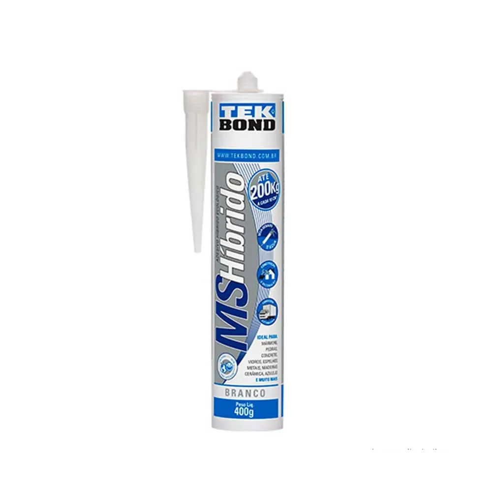 Adesivo MS Híbrido 400g Branco Tekbond