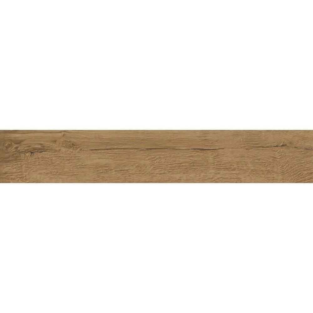 Porcelanato Amadeirado Marrom Retificado Granilhado 20x122cm Milos 1,47m² Royal Grés