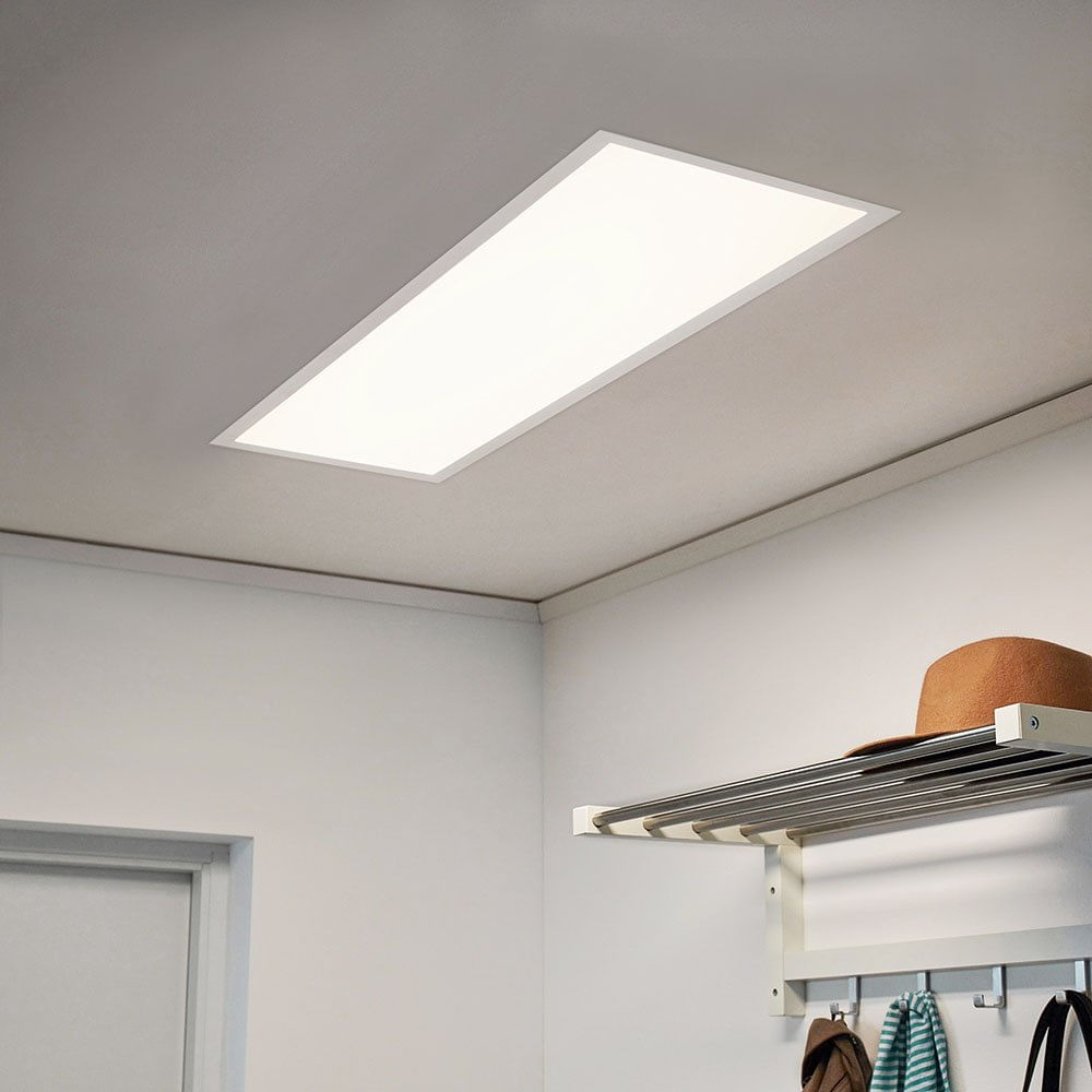 Painel Backlight Led 30W Embutir Alumínio Retangular 620X309Mm Bivolt 6500K Branco Blumenal