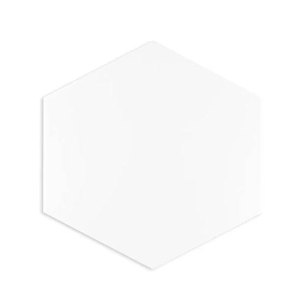Revestimento Para Piscina Branco Acetinado Hexagonal 22,3 cm Grés Marfim Bold Atlas