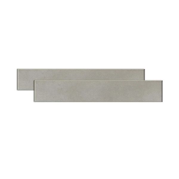 Rodapé Bauhaus 10x60cm cement Portobello